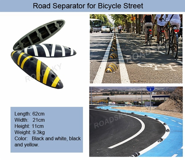 road separator for bicycle street