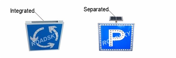 integrated and separated solar panel 