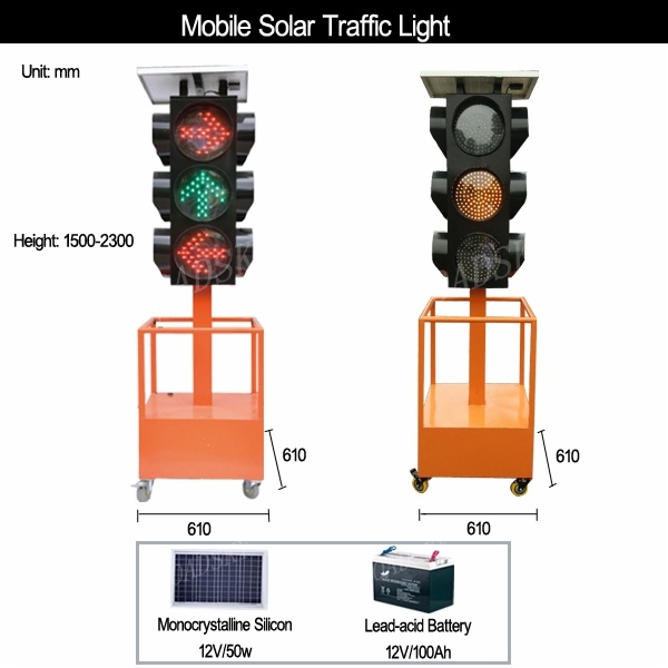 mobile solar traffic light