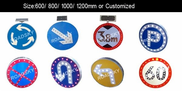 round led traffic signs